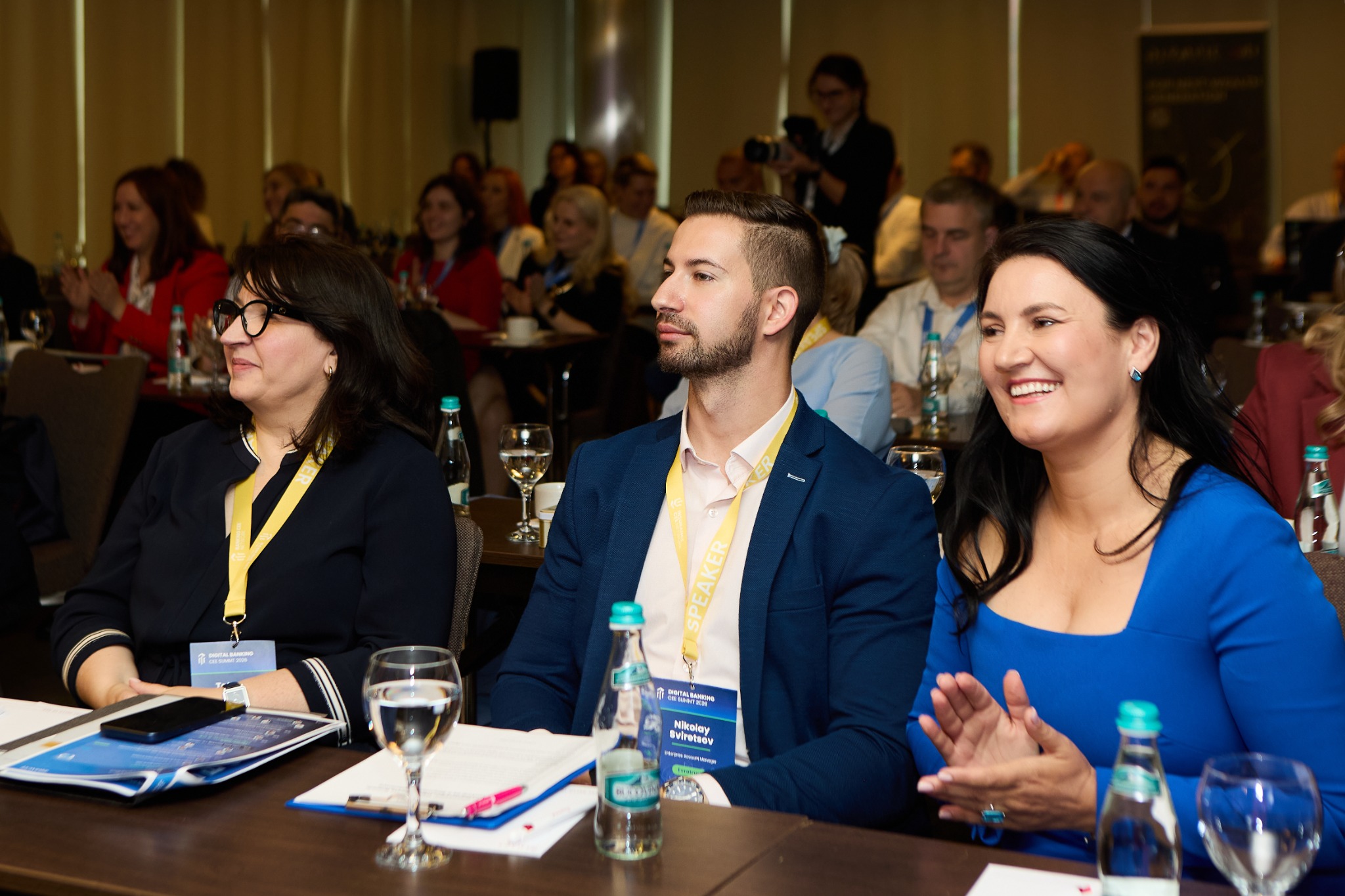 Digital Banking CEE Summit participants sharing a relaxed moment